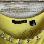 COOGI Bright Yellow Sundress With Ruffle & Chain Accent - Size 1X - Rhinestones Photo 1