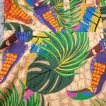 House of Harlow 1960 Linen Blend Toucan Tropical Mini Dress NWT Women's Size XL Tan Photo 12