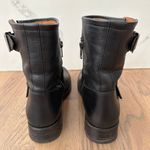 Frye Vicky Engineer Short Buckle Motorcycle Boot in Black Leather Size 9.5B Photo 2