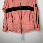 P.E Nation Man Down Jacket Pink Orange Full Zip Light Sweater Womens XS Photo 9