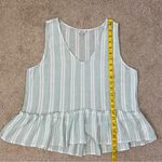 Rails ‎ Mira Ruffle Tank Top Juniper Stripe XS Photo 7