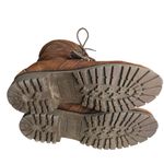 LAUREN RALPH LAUREN Zabby Brown Suede Boots Cream Shearling Womens Size 10 B Photo 6