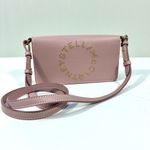 Stella McCartney Mini Logo Faux Leather Crossbody Bag Pale Mauve NEW Photo 3