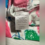 Talbots  Womens Bright Floral 3/4 Sleeve Popover Embroidered V-Neck‎ Top Medium Photo 7