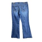 White House | Black Market  Blanc Bootcut Blue Jeans Womens 14R Denim Dark Stretch Photo 2