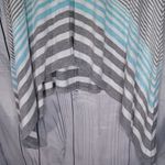 Max Studio  Striped Sleeveless Top - Gray and Blue Photo 4