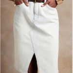 Banana Republic stretch denim skirt light wash 10 Photo 0