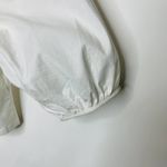 Wild Fable  White Wide Collar Shirt Cropped Sz Medium Photo 2