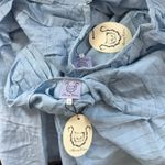 Thierry Colson Blouse and Skirt in Heaven Blue Size Small Yellow Photo 7