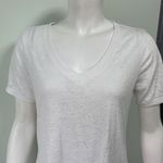 Athleta  Womens Breezy Scoop V Tee Size Small White Short Sleeve Top Activewear Photo 4