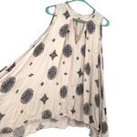 Free People Free‎ People Size Small Tunic Tan Medallion Sleeveless V Neck Drape Sheath Loose Photo 2