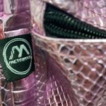 Metropack metallic pink textured bookbag Purple Photo 3