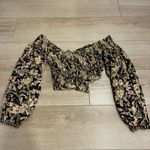 Free People  East to West Smocked Top Cropped Off the Shoulder Size S Photo 4