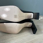 Good American Black Heel Ankle Boot Size 12 Patent Croc Embossed Square Toe NEW Photo 9