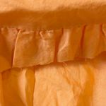 Garnet Hill  Peach Cotton Skirt with Pink Embroidery Photo 5