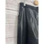 DKNY Women's Jeans Faux Leather BLACK Pants Size M BUT … READ DESCRIPTION PLE Photo 5