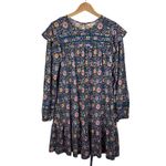 Boden Floral Mini Dress Size 12 Multicolor Boho‎ Cottagecore Modest Fall Prairie Blue Photo 1