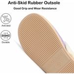 Comfy Warm Plush Fuzzy Memory Foam House Slippers With Fur Lining Purple 7 Photo 4