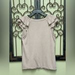 Old Navy  mocha ruffle off the shoulder vneck sleeveless tank top Photo 1