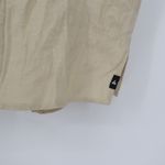 American Giant Linen Button Up Shirt Khaki Tan Short Sleeve Collared Size L Size L Photo 4