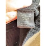 360 Cashmere  Women’s Cardigan Sweater Large Black wool Cashmere Quiet Luxury Photo 5