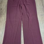 Zac + Rachel Maroon Dark Red Women's Straight Leg Dress Pants Plus Size 20W Photo 0