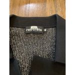 retrofete Mimi Rib Knit mini long sleeve metallic black silver blazer Dress M Size M Photo 8