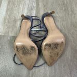 Gianvito Rossi  Lita Silver / Ice Blue Ankle Wrap Sandals Strappy Heels Size 36.5 Photo 8