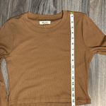 Madewell  Tan Long Sleeve Women's Top Photo 8