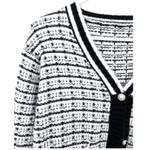 Luxury look | M | Tweed Knit Cardigan Knit Sweater V Photo 3