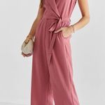 Francesca's Francesca’s Pink Jumpsuit Photo 0