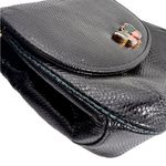 Vintage Judith Leiber exotic skin Karung snakeskin bag Black Photo 3