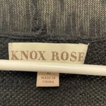 Knox Rose  black long sleeve waterfall sweater Crochet size large Photo 1