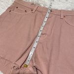 & Other Stories & Other Stories High Waist Cut Off Shorts in Pink Size 28 Photo 2