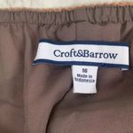 Croft & Barrow Croft & Borrow Floral Print Brown Pink Skirt Knee Length Size 16 Photo 1