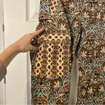 Anthropologie Corduroy Barrel Pants Bold Paisley Print Size 4 Photo 5