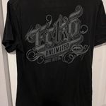 Ecko  vintage black shirt with logo in white on front and back size small Photo 2