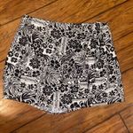 Primark Black White Floral Patterned Shorts with skirt skort from NWT  Cares 10 Photo 0