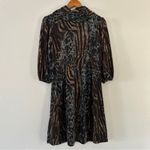 🦋 Alyx Turtleneck Animal Print Sweater Dress Small Comfy Casual Photo 3