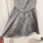 Aritzia Sunday Best Septor Satin Dress Cool Lagoon Grey Photo 8