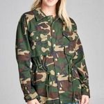 Camo jacket Army Print camouflage drawstring Size L Photo 0