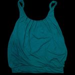 Old Navy Green Sleeveless Pleated Bubble Sleeveless Top Photo 2