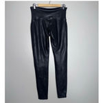 Spanx Black Faux Leather Leggings sz M Photo 3