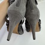 Vince Camuto Shoes Womens Size 8.5 Gray Achika Suede Strappy Heels High Heel Photo 7