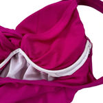 Ralph Lauren Lauren Beach Club Twisted One Piece Swimsuit Magenta Size 10 NWT Photo 5