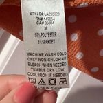 Sage The Label  Orange & White Polka Dot Wide Leg Sleeveless Jumpsuit Size Medium Photo 5