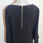 Liz Claiborne  Black Dress with Bell Sleeves Size 12 Classic Black Dress Photo 5