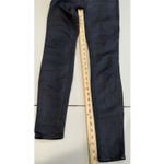 J Brand  Pants Womens 25" Navy Super Skinny Jegging Coated Texture Punk Stretch Photo 5