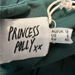 Princess Polly NWT  Remine Long Sleeve Mini Dress Green Cut Out Front US Size 8 Photo 8