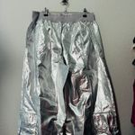 Free People NEW  Fp Movement Mesmerize Me Pant Silver Metallic SM Spacecore Punk Photo 8